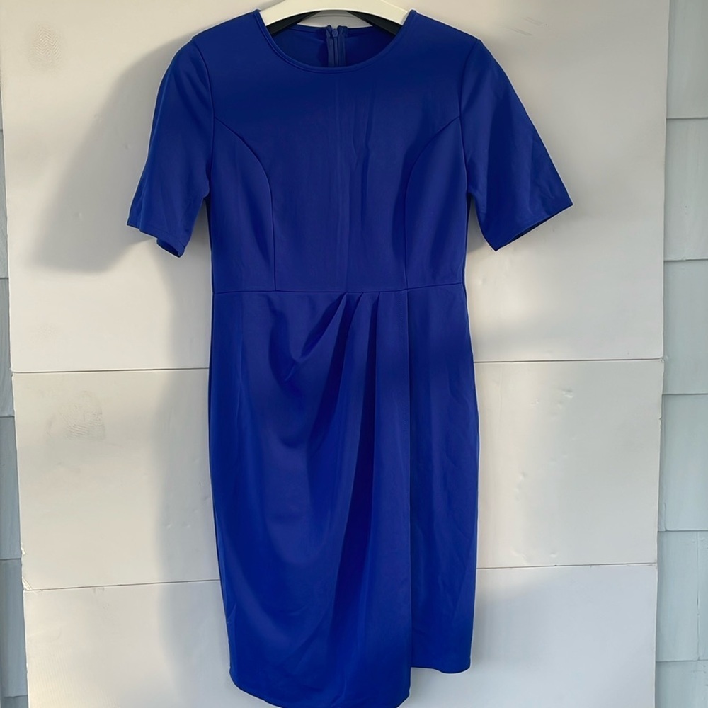 Women’s Blue Office Cocktail Career Dress Medium
